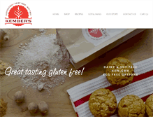 Tablet Screenshot of kembersglutenfree.com